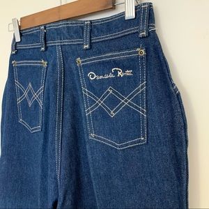 1970s Oscar dela Renta highwaist straight leg jean